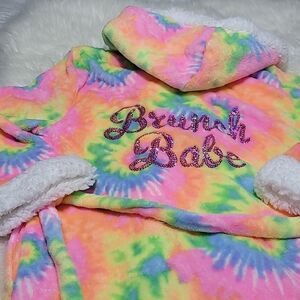 1729  EM & ALFIE SLEEP  Soft Robe multicolor  U/T NWT